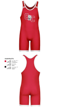 Crow Creek Chieftains 87390288 Wrestling Singlet - 40