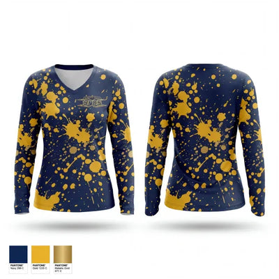 St.Francis de Sales Pioneers 57708346 Women's Long Sleeve V-neck Shirt - 1