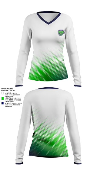 Womens Long Sleeve Vneck Shirt, North Fc, Women's Soccer, Teamtime, Team time, sublimation, custom sports apparel, team uniforms, spirit wear, spiritwear, sports uniforms, custom shirts, team store, custom team store, fundraiser sports, apparel fundraiser