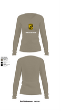 Gorilla battalion 60228867 Women's Long Sleeve V-neck Shirt - 62