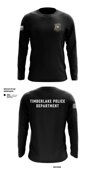Long Sleeve Performance Shirt, TIMBERLAKE POLICE DEPARTMENT, Police, Teamtime, Team time, sublimation, custom sports apparel, team uniforms, spirit wear, spiritwear, sports uniforms, custom shirts, team store, custom team store, fundraiser sports, apparel fundraiser