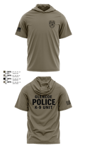 GLENCOE POLICE DEPARTMENT K9 67742238 Short Sleeve Performance Shirt with hood - 3