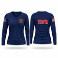 Theodore Fire Dept Women's Long Sleeve V-neck Shirt - 1