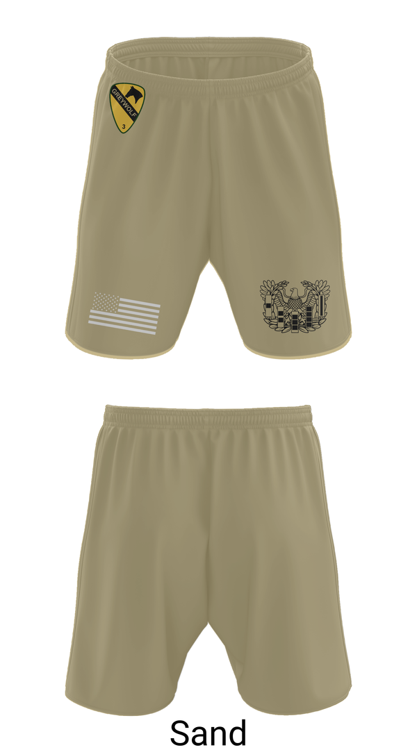 Athletic Shorts With Pockets, 1st cav Div 3abct, , Teamtime, Team time, sublimation, custom sports apparel, team uniforms, spirit wear, spiritwear, sports uniforms, custom shirts, team store, custom team store, fundraiser sports, apparel fundraiser