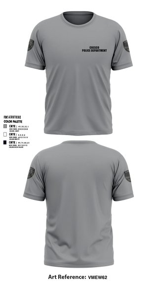 Old School Cotton Shirt, Cresco Police Department, Police, Teamtime, Team time, sublimation, custom sports apparel, team uniforms, spirit wear, spiritwear, sports uniforms, custom shirts, team store, custom team store, fundraiser sports, apparel fundraiser