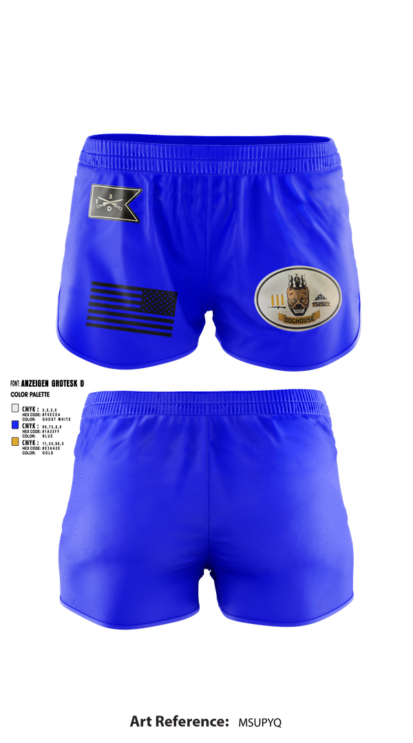 Ranger Panties, 2nd Plt, Doghouse Company, 1/3 TOG, , Teamtime, Team time, sublimation, custom sports apparel, team uniforms, spirit wear, spiritwear, sports uniforms, custom shirts, team store, custom team store, fundraiser sports, apparel fundraiser