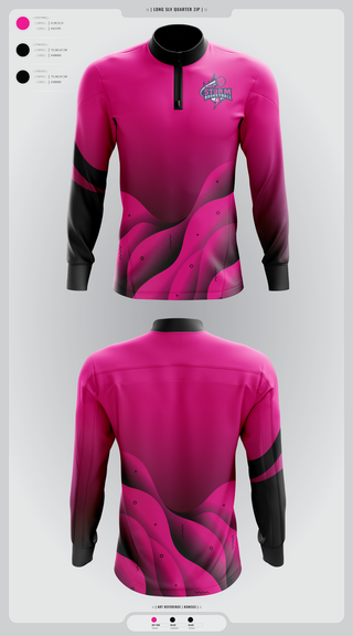 Quarter Zip Jacket, Lady Storm, Women's Basketball, Teamtime, Team time, sublimation, custom sports apparel, team uniforms, spirit wear, spiritwear, sports uniforms, custom shirts, team store, custom team store, fundraiser sports, apparel fundraiser