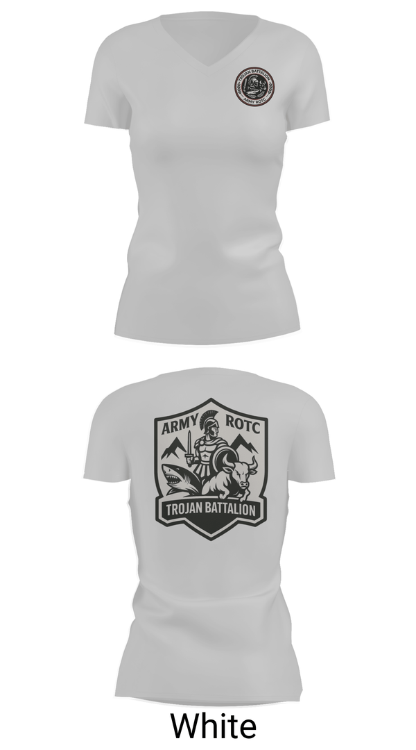 Womens Short Sleeve Vneck Shirt, Trojan Battalion, Army, Teamtime, Team time, sublimation, custom sports apparel, team uniforms, spirit wear, spiritwear, sports uniforms, custom shirts, team store, custom team store, fundraiser sports, apparel fundraiser