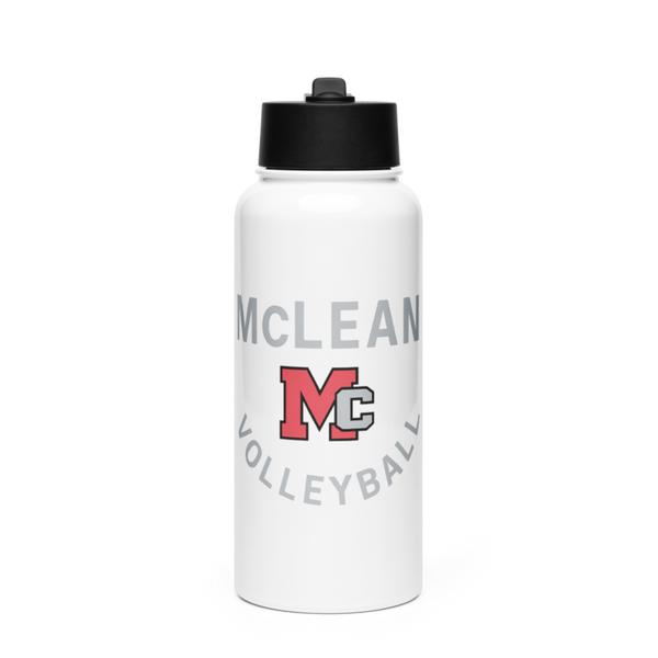 McLean Girls Volleyball 64290393 Stainless Steel Water Bottle with a Straw Lid