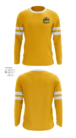 Long Sleeve Performance Shirt, BPR Lightning, Baseball, Teamtime, Team time, sublimation, custom sports apparel, team uniforms, spirit wear, spiritwear, sports uniforms, custom shirts, team store, custom team store, fundraiser sports, apparel fundraiser