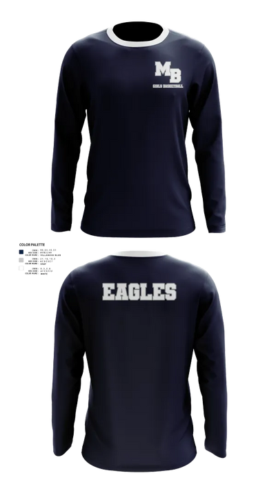 MB EAGLES Women's Basketball 49387606 Long Sleeve Performance Shirt 50