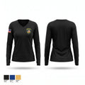 Brentwood Police Investigations Women's Long Sleeve V-neck Shirt - 1