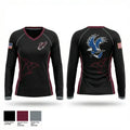 Waller WarHawks 97524007 Women's Long Sleeve V-neck Shirt - 1