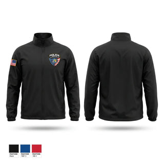 Windbreaker, Onondaga Community College Campus Police, Police, Teamtime, Team time, sublimation, custom sports apparel, team uniforms, spirit wear, spiritwear, sports uniforms, custom shirts, team store, custom team store, fundraiser sports, apparel fundraiser