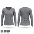 Sylvania Fire Women's Long Sleeve V-neck Shirt - 1