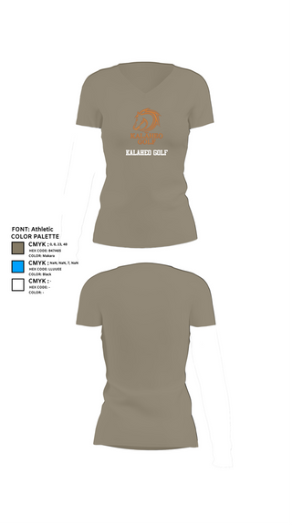 Womens Short Sleeve Vneck Shirt, Kalaheo Golf, Golf, Teamtime, Team time, sublimation, custom sports apparel, team uniforms, spirit wear, spiritwear, sports uniforms, custom shirts, team store, custom team store, fundraiser sports, apparel fundraiser