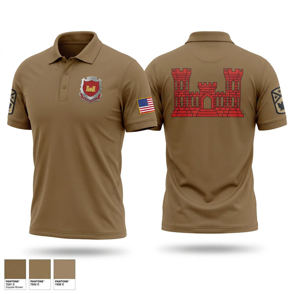 Short Sleeve Performance Polo, 212th Engineer Company, National Guard, Teamtime, Team time, sublimation, custom sports apparel, team uniforms, spirit wear, spiritwear, sports uniforms, custom shirts, team store, custom team store, fundraiser sports, apparel fundraiser