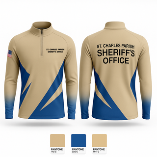 Quarter Zip Jacket, St Charles Parish Sheriff’s Office, , Teamtime, Team time, sublimation, custom sports apparel, team uniforms, spirit wear, spiritwear, sports uniforms, custom shirts, team store, custom team store, fundraiser sports, apparel fundraiser