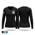 Westland Police Department Women's Long Sleeve V-neck Shirt - 1