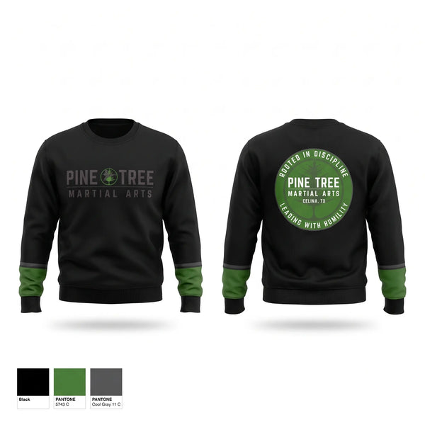 Crew Neck Sweatshirt, Pine Tree Martial Arts, , Teamtime, Team time, sublimation, custom sports apparel, team uniforms, spirit wear, spiritwear, sports uniforms, custom shirts, team store, custom team store, fundraiser sports, apparel fundraiser
