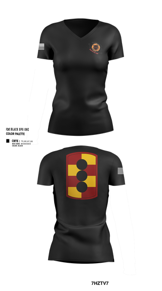 Womens Short Sleeve Vneck Shirt, 434th FA BDE H2F, Army, Teamtime, Team time, sublimation, custom sports apparel, team uniforms, spirit wear, spiritwear, sports uniforms, custom shirts, team store, custom team store, fundraiser sports, apparel fundraiser