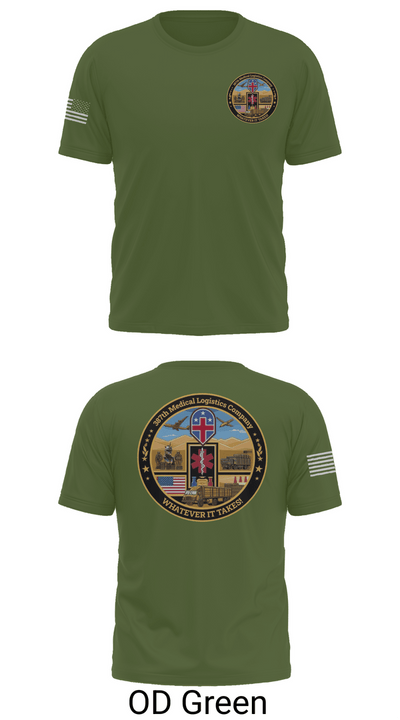 387th Medical Logistics Company 26711800 Old School Cotton Feel Shirt - 50