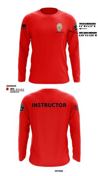 Austin Community College District Police Department 2142523 Long Sleeve Performance Shirt - 11