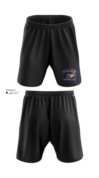 Athletic Shorts With Pockets, Louisburg Police Department, Police, Teamtime, Team time, sublimation, custom sports apparel, team uniforms, spirit wear, spiritwear, sports uniforms, custom shirts, team store, custom team store, fundraiser sports, apparel fundraiser