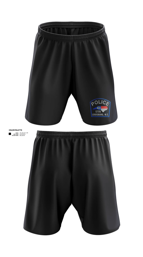 Athletic Shorts With Pockets, Louisburg Police Department, Police, Teamtime, Team time, sublimation, custom sports apparel, team uniforms, spirit wear, spiritwear, sports uniforms, custom shirts, team store, custom team store, fundraiser sports, apparel fundraiser