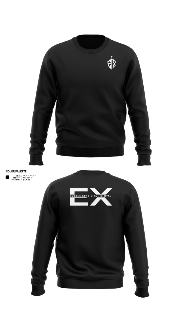Crew Neck Sweatshirt, Exodus, , Teamtime, Team time, sublimation, custom sports apparel, team uniforms, spirit wear, spiritwear, sports uniforms, custom shirts, team store, custom team store, fundraiser sports, apparel fundraiser