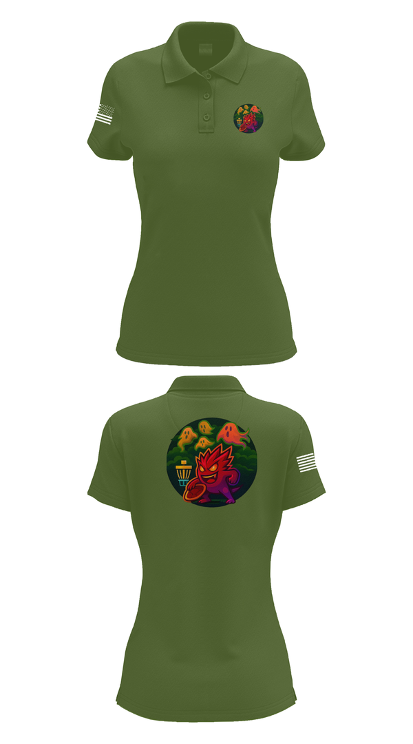 Womens Short Sleeve Performance Polo, Disc golf, Golf, Teamtime, Team time, sublimation, custom sports apparel, team uniforms, spirit wear, spiritwear, sports uniforms, custom shirts, team store, custom team store, fundraiser sports, apparel fundraiser