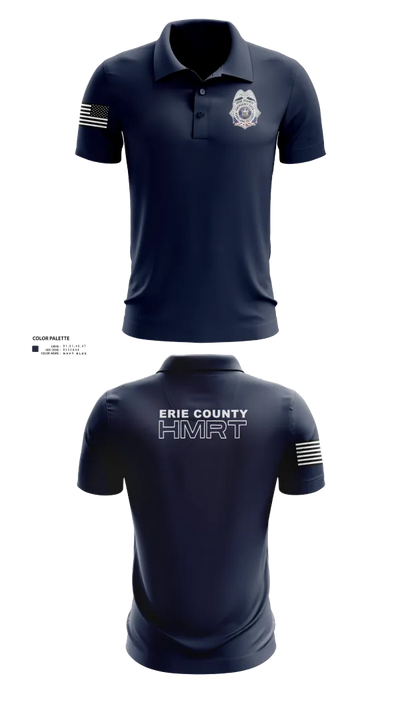 Erie County HMRT 65867746 Short Sleeve Performance Polo - 22
