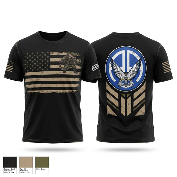 Old School Cotton Feel Shirt, A Co 2-325 AIR, Army, Teamtime, Team time, sublimation, custom sports apparel, team uniforms, spirit wear, spiritwear, sports uniforms, custom shirts, team store, custom team store, fundraiser sports, apparel fundraiser
