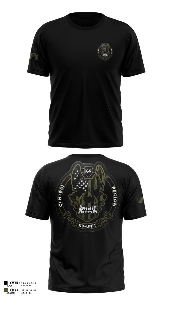 Central Region K-9 unit Short Sleeve Performance Shirt - 100