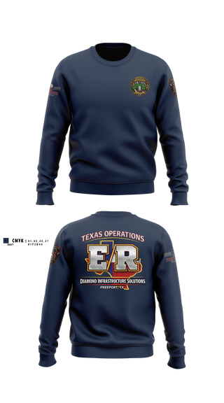 Crew Neck Sweatshirt, Station 2, Fire Department, Teamtime, Team time, sublimation, custom sports apparel, team uniforms, spirit wear, spiritwear, sports uniforms, custom shirts, team store, custom team store, fundraiser sports, apparel fundraiser