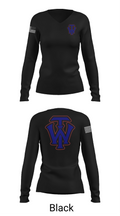 W.I.T. 56658310 Women's Long Sleeve V-neck Shirt - 23