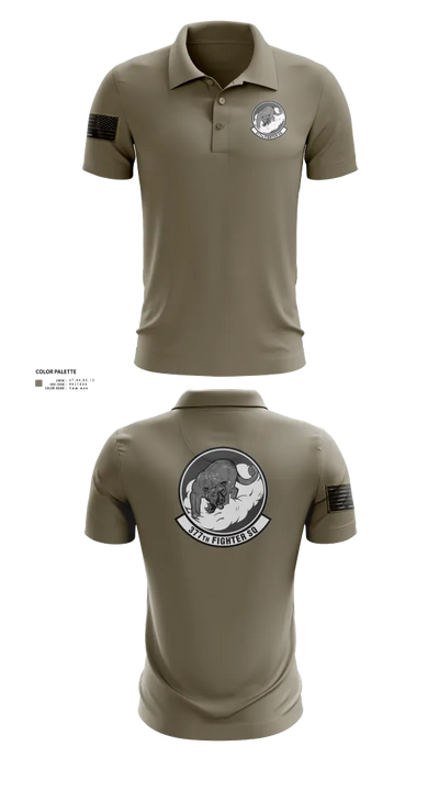 377 Fighter Generation Squadron 46275974 Short Sleeve Performance Polo - 21