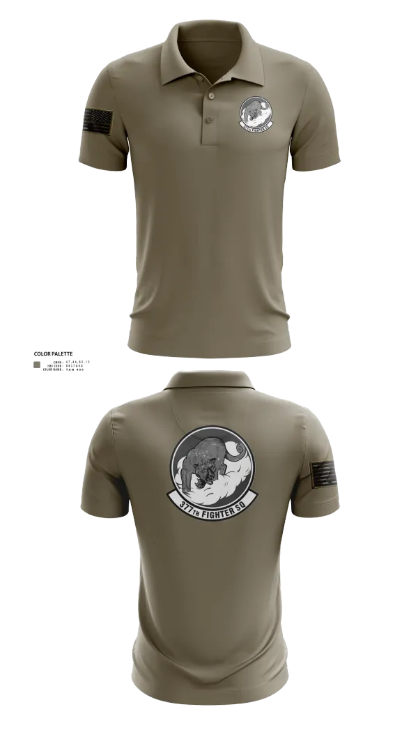 Short Sleeve Performance Polo, 377 Fighter Generation Squadron, , Teamtime, Team time, sublimation, custom sports apparel, team uniforms, spirit wear, spiritwear, sports uniforms, custom shirts, team store, custom team store, fundraiser sports, apparel fundraiser