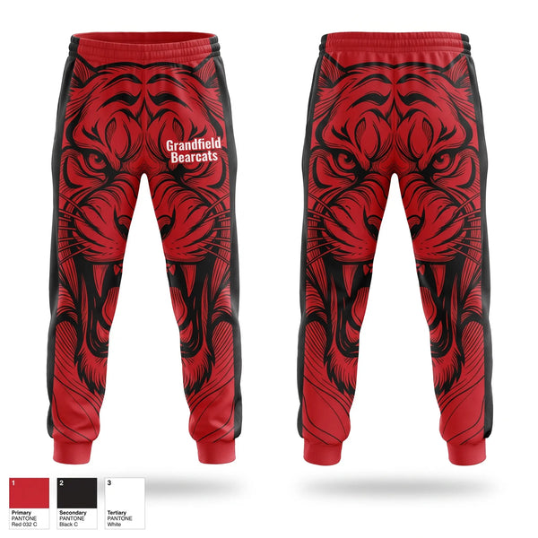 Sweatpants, Grandfield Bearcats, Men's Basketball, Teamtime, Team time, sublimation, custom sports apparel, team uniforms, spirit wear, spiritwear, sports uniforms, custom shirts, team store, custom team store, fundraiser sports, apparel fundraiser