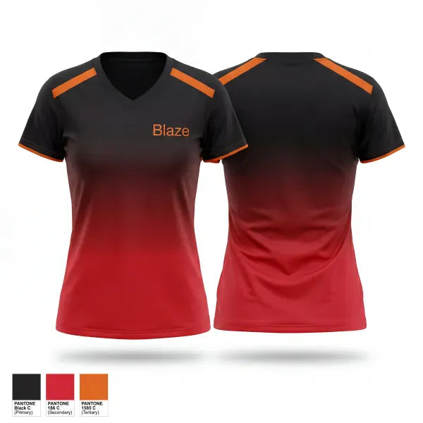 Womens Short Sleeve Vneck Shirt, Blaze, Softball, Teamtime, Team time, sublimation, custom sports apparel, team uniforms, spirit wear, spiritwear, sports uniforms, custom shirts, team store, custom team store, fundraiser sports, apparel fundraiser