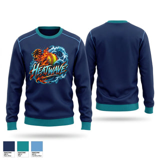 Crew Neck Sweatshirt, Heatwave, Softball, Teamtime, Team time, sublimation, custom sports apparel, team uniforms, spirit wear, spiritwear, sports uniforms, custom shirts, team store, custom team store, fundraiser sports, apparel fundraiser