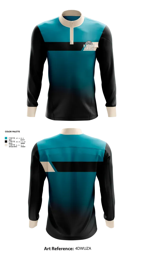Quarter Zip Jacket, Native Clash, Men's Basketball, Teamtime, Team time, sublimation, custom sports apparel, team uniforms, spirit wear, spiritwear, sports uniforms, custom shirts, team store, custom team store, fundraiser sports, apparel fundraiser