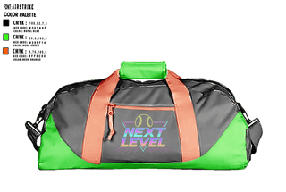Duffle Bag, NEXT LEVEL, Softball, Teamtime, Team time, sublimation, custom sports apparel, team uniforms, spirit wear, spiritwear, sports uniforms, custom shirts, team store, custom team store, fundraiser sports, apparel fundraiser