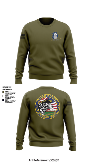 Crew Neck Sweatshirt, 176 SFS, National Guard, Teamtime, Team time, sublimation, custom sports apparel, team uniforms, spirit wear, spiritwear, sports uniforms, custom shirts, team store, custom team store, fundraiser sports, apparel fundraiser