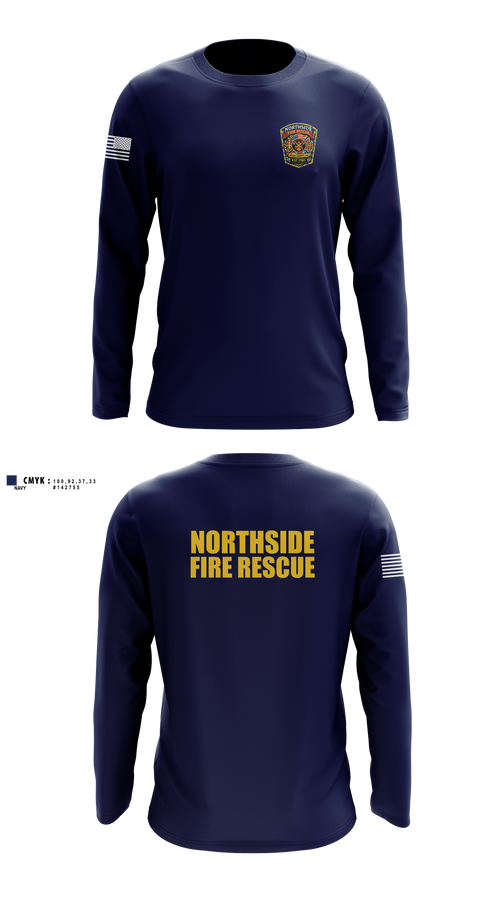 Long Sleeve Performance Shirt, Northside Fire Rescue, Fire Department, Teamtime, Team time, sublimation, custom sports apparel, team uniforms, spirit wear, spiritwear, sports uniforms, custom shirts, team store, custom team store, fundraiser sports, apparel fundraiser