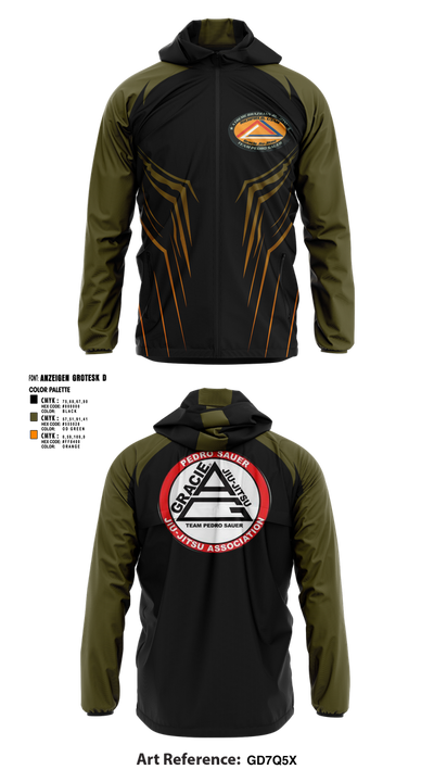 Xtreme Brazilian Jiu Jitsu 9348436 Windbreaker - 3