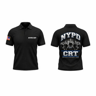 Short Sleeve Performance Polo, NYPD CRT, Police, Teamtime, Team time, sublimation, custom sports apparel, team uniforms, spirit wear, spiritwear, sports uniforms, custom shirts, team store, custom team store, fundraiser sports, apparel fundraiser