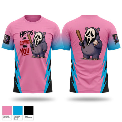 Halloween hippos Short Sleeve Performance Shirt - 1