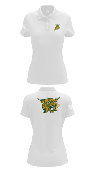 Womens Short Sleeve Performance Polo, Edgar Wildcats, Women's Volleyball, Teamtime, Team time, sublimation, custom sports apparel, team uniforms, spirit wear, spiritwear, sports uniforms, custom shirts, team store, custom team store, fundraiser sports, apparel fundraiser