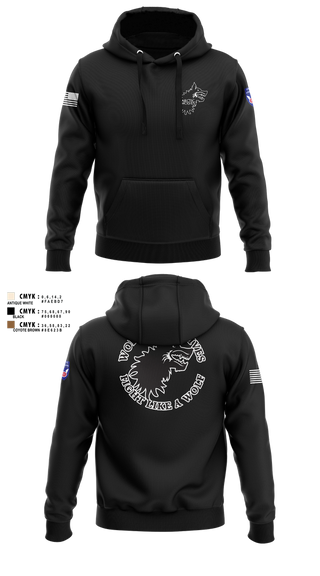 Hoodie, Wolf Combatives, Army, Teamtime, Team time, sublimation, custom sports apparel, team uniforms, spirit wear, spiritwear, sports uniforms, custom shirts, team store, custom team store, fundraiser sports, apparel fundraiser